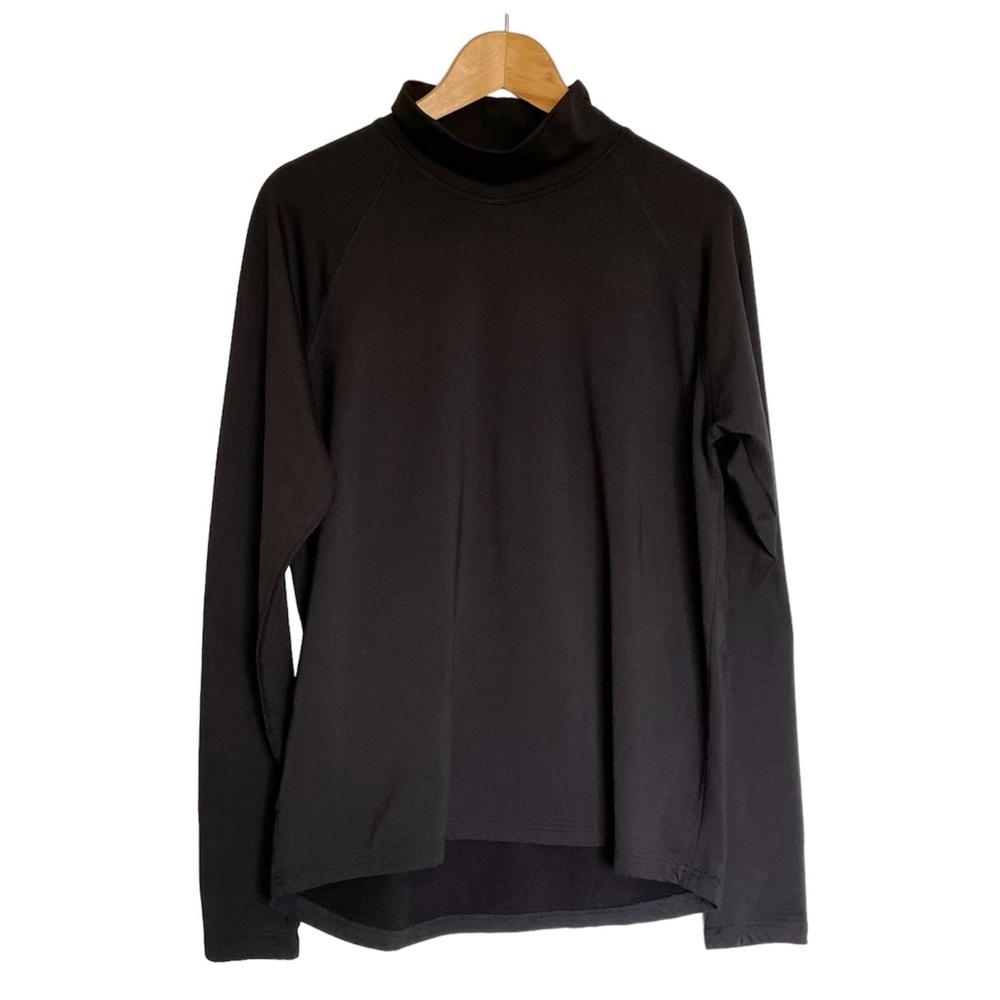 Iceberg Outerwear Black Long Sleeve Turtleneck Shirt Base Layer Vintage Large